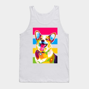 Labrador Dog Portrait Pop Art Colorful Tank Top
